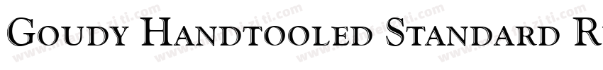 Goudy Handtooled Standard Regular字体转换